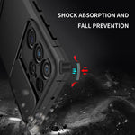 HASTHIP® Zitronix for Samsung Galaxy S22 Ultra Case, Magnetic Compatible, Slide Camera Lens Cover, Military-Grade Shockproof Protection, Kickstand Stand Cover, Anti-Scratch, Full Body Protective Case