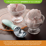 HASTHIP Ice Cream Scoop for Fruit and Dessert with Anti Slip Handle | 2PCS Stainless Steel