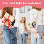 HASTHIP® DIY Handmade Crochet Flower Bouquet Gift Lovely Color Crochet Flowers Bouquet Gift for Girls Home Decor Gift for Mother