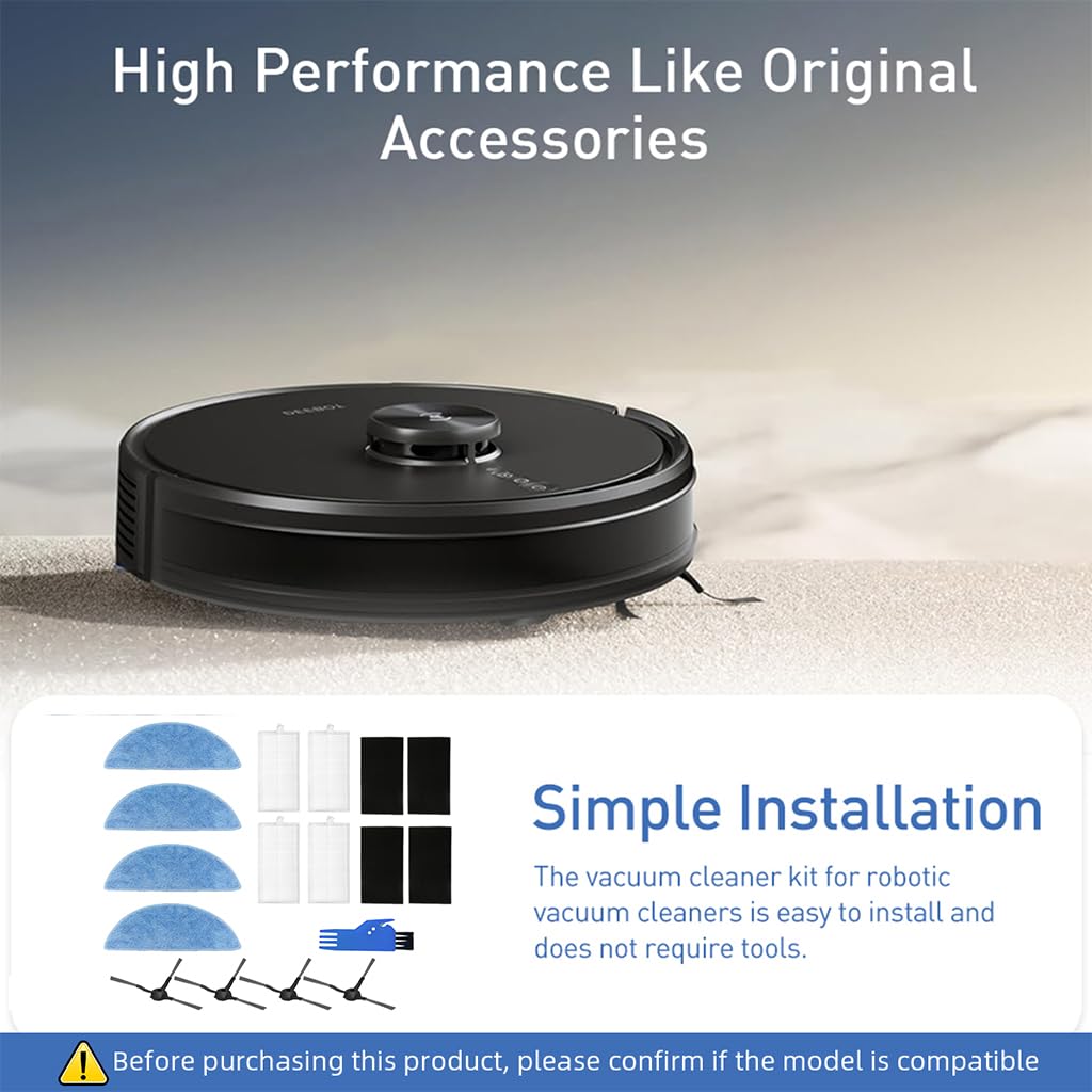 HASTHIP Replacement Parts for Ecovacs Deebot Y1 and Y1 Pro | 13Pcs Kit with Pads Brushes and Filters