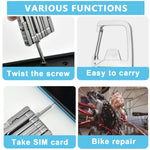 HASTHIP Keychain Multi Tool for Everyday Repair with 12 in 1 Functions and Lock Design | Stainless Steel Pocket Gadget