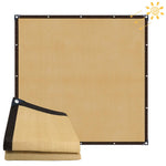 HASTHIP Garden Shade Cloth for Patio and Car Parking featuring 9.8 ft HDPE Fabric with 16 Copper Eyelets | UV Protection Sun Shade Net