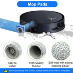 HASTHIP Replacement Parts for Ecovacs X8 PRO Omni Vacuum Cleaner 8Pcs Set with Filters & Brushes