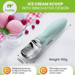 HASTHIP Ice Cream Scoop for Fruit and Dessert with Anti Slip Handle | 2PCS Stainless Steel