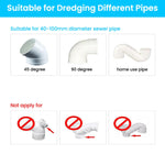 HASTHIP Drain Pipe Cleaner for Power Drill with 8.2 ft Metal Wire and Universal Hex Shank
