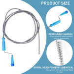 HASTHIP Drain Cleaner Tool for Bathroom and Kitchen with 9.8 ft Spiral Spring Pipe Design