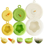 HASTHIP® 6 Pcs Silicone Stretch Lids Set for Food Storage for Fruit, Vegetable and Bowls, Microwave and Dishwasher Safe-Multicolor
