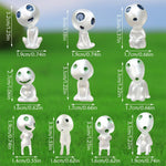 HASTHIP Glowing Mini Alien Figurines for Planters and Terrariums with Luminescent PVC | 10 Pcs Set