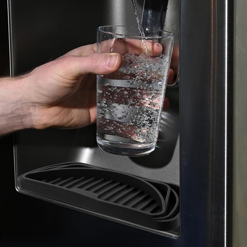 HASTHIP Water Dispenser Drip Tray for Coolers with Raised Edge 8.31 x 3.15 in Silicone Pad | Removable and Easy to Clean
