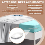 HASTHIP Fitted Sheet Fasteners Set for Bed Corners with Curved Strip Clamp | Pack of 4