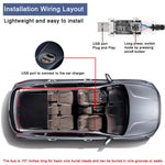 HASTHIP LED Devil Eyes Car Window Light USB Rear Windshield Signal Light