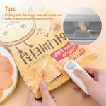 400mAh Sealer for Plastic Bags, USB Bag Sealer, 2 in 1 Hot Bond Sealer with Cutter, Magnetic Bag Sealer, Mini Bag Sealer Rechargeable Bag Sealer for Chips Snack Bag, Various Bag Food