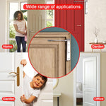 HASTHIP Door Closer 2 Pack for Home and Office with Folding Spring Arm | Stainless Steel Surface Mounted Automatic Design