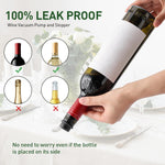 HASTHIP® Wine Vacuum Pump with 4 Stoppers, Wine Preservation Pump Wine Vacuum Pump, Wine Saver, Universal Wine Vacuum Saver Sealer, Wine Supplies