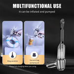 Electric Compressed Air Duster, 19000PA Handheld Cordless Air Duster, 120W 35500RPM Car Vacuum Cleaner & Multi Nozzle