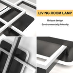 Hasthip Modern Geometric LED Ceiling Light with Remote Control & Dimmable Design