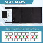 Airplane Footrest for Kids, Toddler Travel Bed, Airplane Foot Hammock for Baby with Anti-Slip Design, Airplane Seat Extender for Kids, Portable Airplane Travel Accessories, 79 * 44cm (Black)