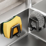 HASTHIP Wall Hooks for Kitchen and Bathroom Storage featuring L Shaped Rack Design | 3Pcs Carbon Steel Self Adhesive Organizer