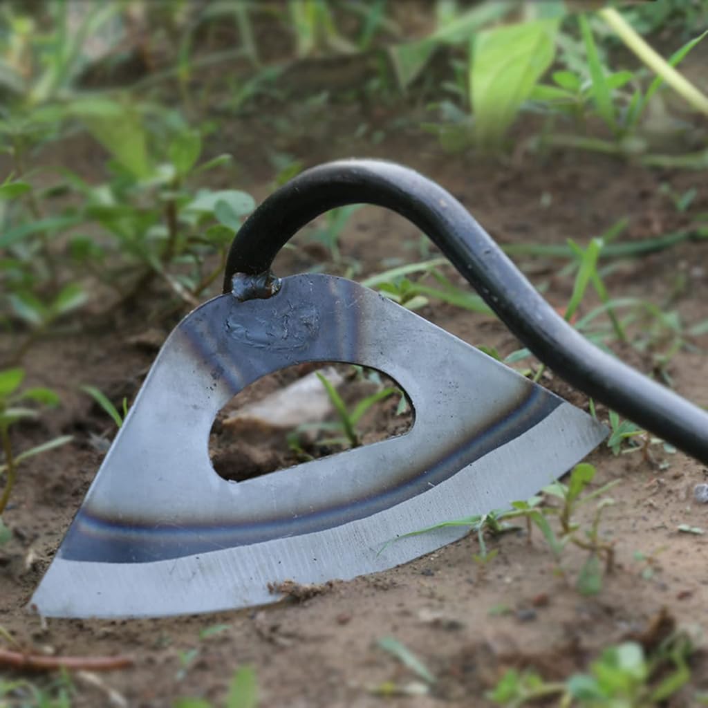 HASTHIP Weeder Hand Tool for Garden and Lawn with 6.3 in Wide Head and 11 in Handle | Iron Construction