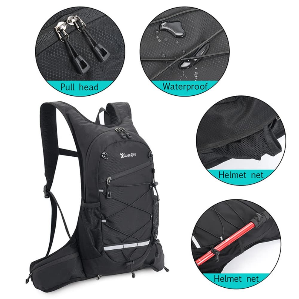 HASTHIP® Mochila de Hidratación 2L Impermeable y Ultraligera,Chaleco de Hidratación Ajustable para Correr,Senderismo Ciclismo y Camping Mochila Transpirable con Bolsa Agua BPA Free