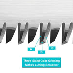 HASTHIP Hand Saw for Woodworking with 65cm SK5 Blade and Double Sided Serrated Teeth | Detachable Anti Slip Handle