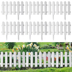 HASTHIP Garden Fence for Flower Beds with Connectable Design 50x30cm White PVC | Outdoor Border Decor