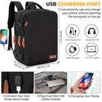HASTHIP® Travel Laptop Backpack,15.6 Inch Flight Approved Carry on Backpack,Waterproof Large 40L Hiking