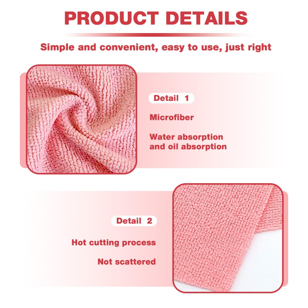 HASTHIP Wash Cloth for Kitchen and Home Cleaning with Pull-Out Design | 20 Pack 20x20cm Microfiber