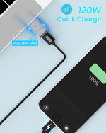 USB C to USB OTG Adapter USB C Male to USB A Female USB 3.1 Adapter Support 120W Fast Charing & 10Gbps Data Transmission Type C Charging Adapter for Phone, Tablet, PC, Laptop