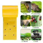HASTHIP Sticky Insect Trap for Home and Garden with Double Sided Adhesive 10cm x 20m | Yellow Chemical Free Pest Control