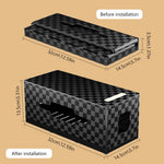 HASTHIP Cable Management Box for Desk and Home with Wireless Charger and 12.59 in Size | Includes Adjustable Mosquito Repellent Lamp in Black