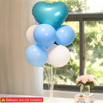 HASTHIP Balloon Stand Set for Table Decorations featuring 6PCS Bases and 42 Sticks | Includes Dot Stickers
