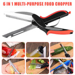 HASTHIP Kitchen Scissors for Food and Vegetable Cutting with Built In Board & Safe Lock | 2CR14 Stainless Steel