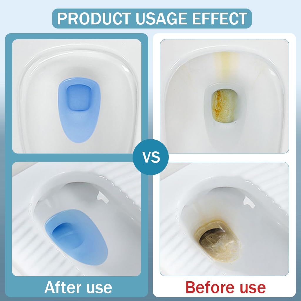 HASTHIP Automatic Toilet Bowl Cleaner for Bathrooms with Water‑Soluble Gel Cartridge Lasting 3 Months | Eco‑Friendly Lanyard Design