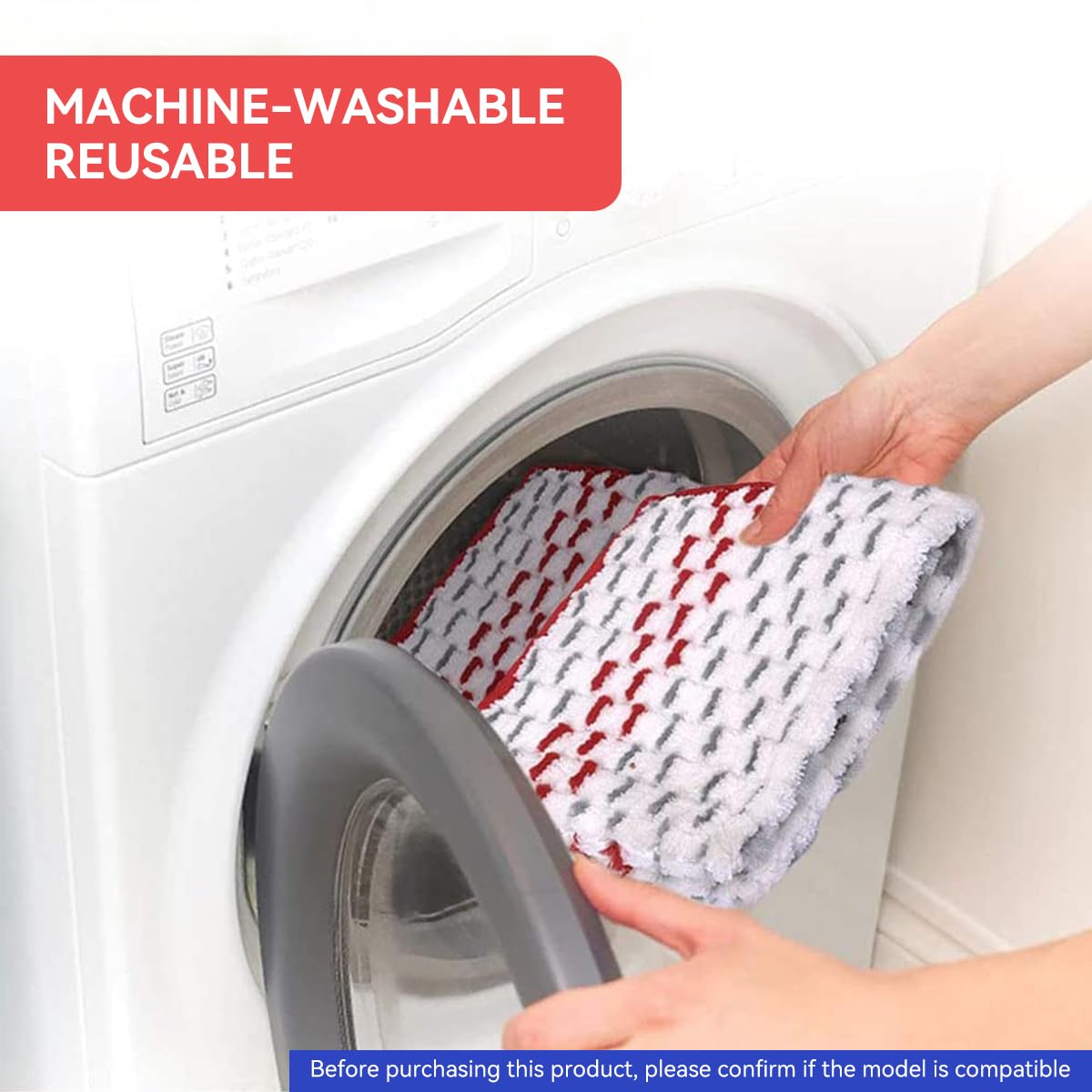 HASTHIP Replacement Mop Cloth for O-Cedar ProMist MAX featuring Dual-Sided Washable Microfiber Pads | 4Pcs Reusable Wet and Dry Use