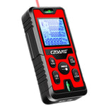 Serplex® USB Laser Measuring Device 393ft LCD Backlit Laser Distance Meter Dual Bubble Level Design Infrared Precision Digital Distance Meter Portable Rechargable Laser Measure Device