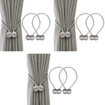 HASTHIP Magnetic Curtain Tiebacks for Home and Office with Strong Nickel Plated Magnets | Pack of 2