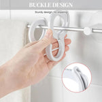 HASTHIP Utility S Hooks for Bike and Household Use with Adjustable Open Loop | 20pcs Plastic Snap-on Design