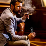 3PCS Cigar Cutter Set, Stainless Steel V-Cut Cigar Cutter & Cigar Punch for Most Size of Cigars, Portable Pocket Cigar Tool with Bag, Perfect Combo of Cigar Accessories for Men