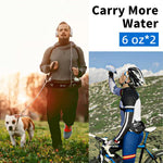 HASTHIP Running Belt with Dual Water Bottles Adjustable Hydration Waist Pack