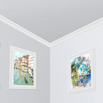 HASTHIP Peel and Stick Wall Molding for Home Decor featuring Self Adhesive 3D Foam Trim 2.3 m x 7.8 cm | Waterproof and Easy to Clean