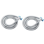 HASTHIP Shower Hose for Bathroom Use with Leak-Proof Connectors and 1.5 Meter Stainless Steel Flexibility | 2 Pack Set