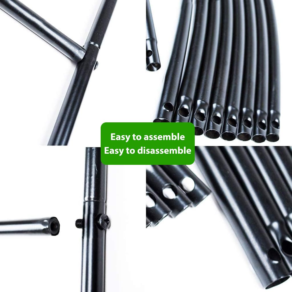 HASTHIP Garden Plant Support Cages 120cm for Climbing Plants with Adjustable Metal Frame | Indoor and Outdoor Balcony Decor