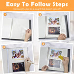 HASTHIP Photo Album for 4x6 5x7 8x10 Pictures with 20 Sheets Linen Cover | Self Adhesive Scrapbook