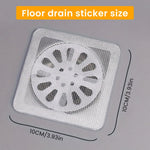 HASTHIP Disposable Shower Drain Hair Catcher for Bathroom with 4mm Holes | 20 Pack 4x4 in & 13ft Mesh
