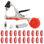 HASTHIP Plant Tying Machine for Vines and Tomatoes with 20 Rolls 11mm Tape and Staples | Adjustable Tape Circle for Secure Branch Support