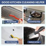 HASTHIP Gap Cleaning Brush Set for Kitchen and Bathroom with 11pcs Curved and Grout Brushes