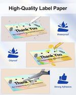 HASTHIP® Etiquetas térmicas reflectantes de 2” x 1”, etiquetas autoadhesivas de color