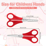 HASTHIP® Kids Scissors Bulk Set of 3-Pack, 5" Kid Scissors for School Supplies, Kids Safety Scissors Art Craft Supplies, Small Scissors, Blunt Tip Scissor for Student Classroom Toddler