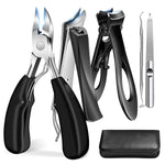HASTHIP 5-Piece Ingrown Toenail Clipper Set, Stainless Steel Nail Care Tools